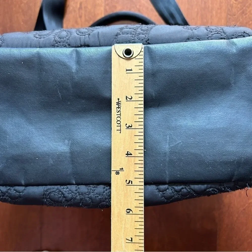 Petunia Pickle Bottom Black Quilted Diaper Bag, Shoulder Bag/Crossbody